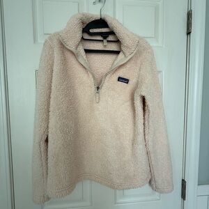 Patagonia Fleece 1/4 Zip pullover very light pink
